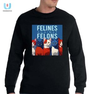 Funny Felines Against Felons Kamala Harris President Shirt fashionwaveus 1 3