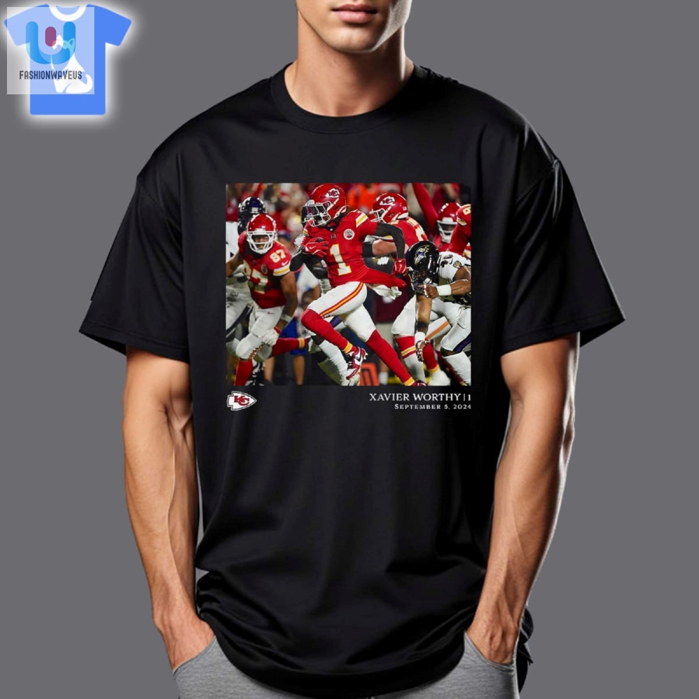 Score Big Xavier Worthy Chiefs Tee Week 1 Flash Fun fashionwaveus 1