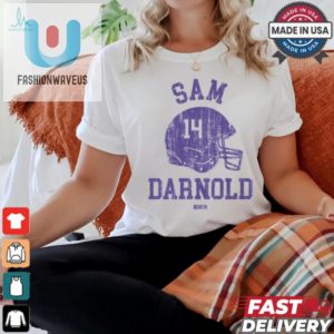 Get Sacked In Style Sam Darnold Minnesota Helmet Tee fashionwaveus 1 2