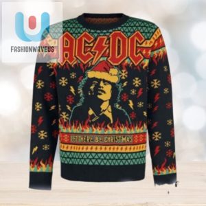 Rock The Halls Acdc Xmas Thunder Ugly Sweater 2024 fashionwaveus 1 1