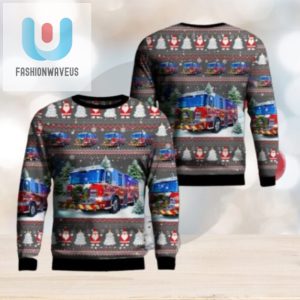 Get Lit With Youngsville Fire Dept Ugly Christmas Sweater fashionwaveus 1 1