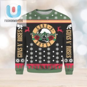 Rock Your Holiday 2024 Guns N Roses Ugly Sweater Gift fashionwaveus 1 1