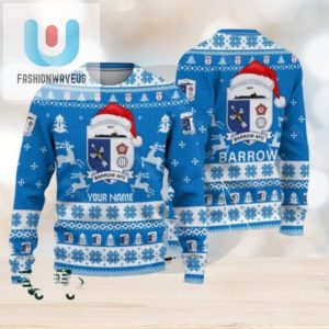 Barrow Afc 2024 Ugly Xmas Sweater Laugh In Style fashionwaveus 1 1