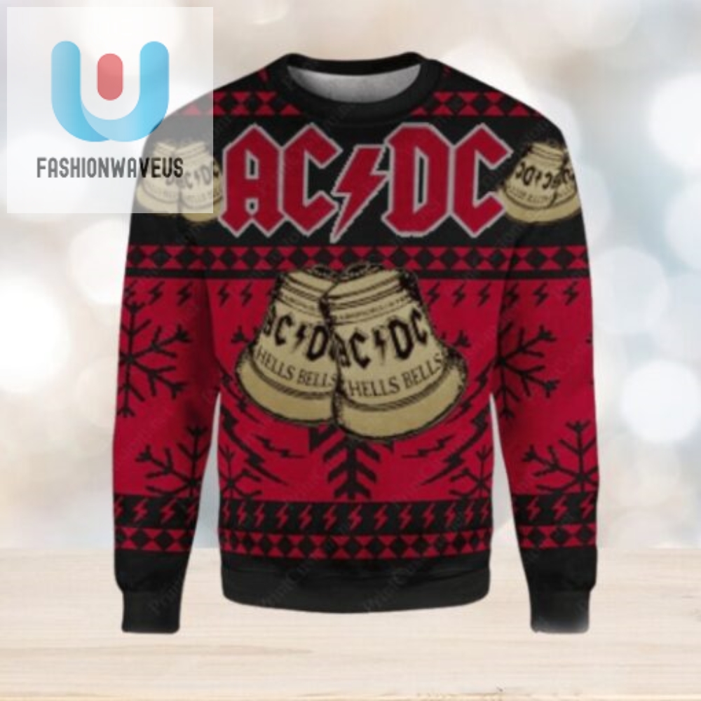 Rock The Holidays Acdc Ugly Xmas Sweater 2024