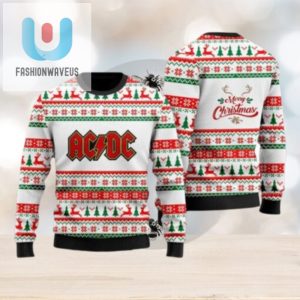 Rock The Holidays Acdc Ugly Xmas Sweater Festively Funny fashionwaveus 1 1