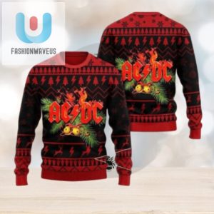 Rock The Holidays Acdc Red Black Ugly Xmas Sweater fashionwaveus 1 1