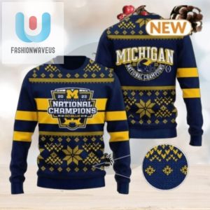 Score Big Laughs Michigan Wolverines Ugly Christmas Sweater Gift fashionwaveus 1 1