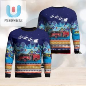 Festive Laughter Aston Pa Fire Dept Ugly Christmas Sweater fashionwaveus 1 1