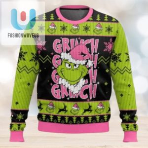 The Grinch In Pink Hilarious Ugly Christmas Sweater fashionwaveus 1 1