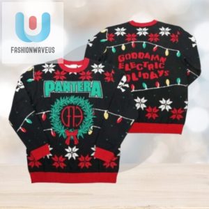 Rock Your Xmas Pantera Ugly Sweater With Electric Flair fashionwaveus 1 1