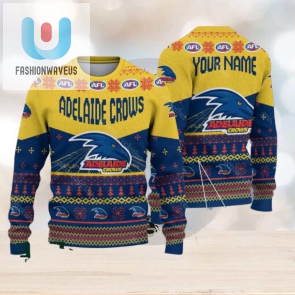 Get Festive With Adelaide Crows 2024 Hilarious Ugly Sweater