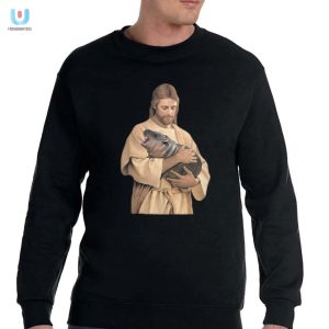 Get Holy Laughs With Our Unique Jesus Moo Deng Shirt fashionwaveus 1 3