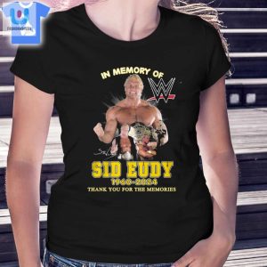 Funny Sid Eudy Wwe Memorial Shirt Thanks For The Laughs fashionwaveus 1 1