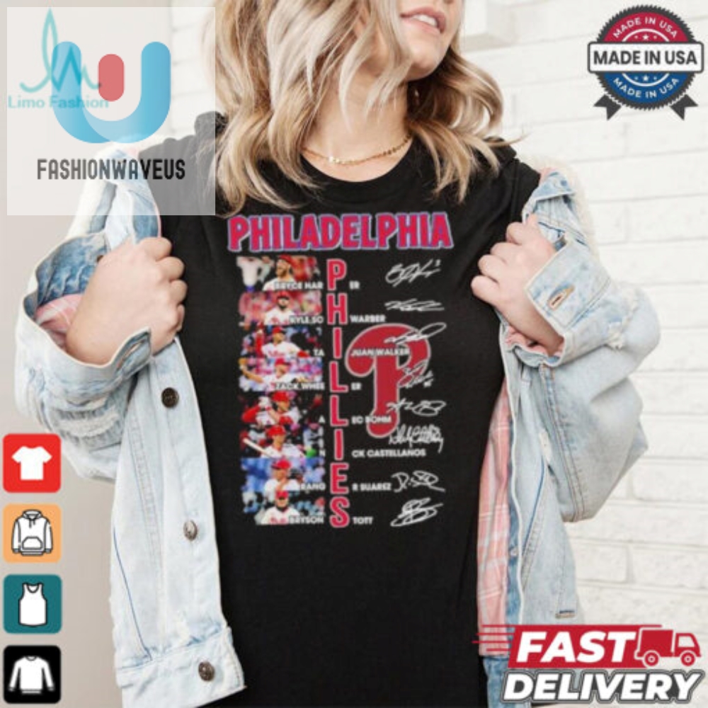 Philly Phun October 2024 Phillies Player Signatures Tee