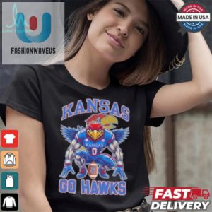 Rock Chalk Laughs Funny Kansas Jayhawks Mascot Tee fashionwaveus 1 2