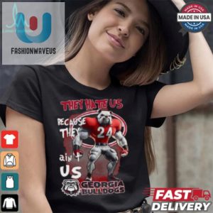 Funny Georgia Bulldogs Character Shirt They Hate Us fashionwaveus 1 2