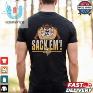 Taz Sack Em Vikings Shirt Hilarious Looney Tune Apparel fashionwaveus 1 2