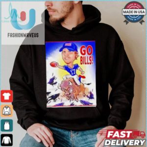 Josh Allen Rides Buffalo Hilarious Bills Vs Ravens Shirt fashionwaveus 1 3