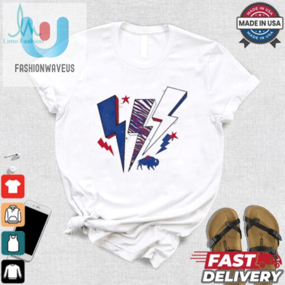 Electrify Your Style Funny Buffalo Bills Lightning Tee