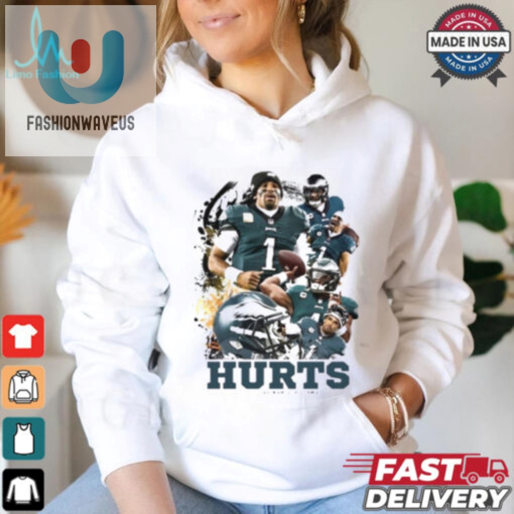 Fly High And Laugh Jalen Hurts Vintage Eagles Tee