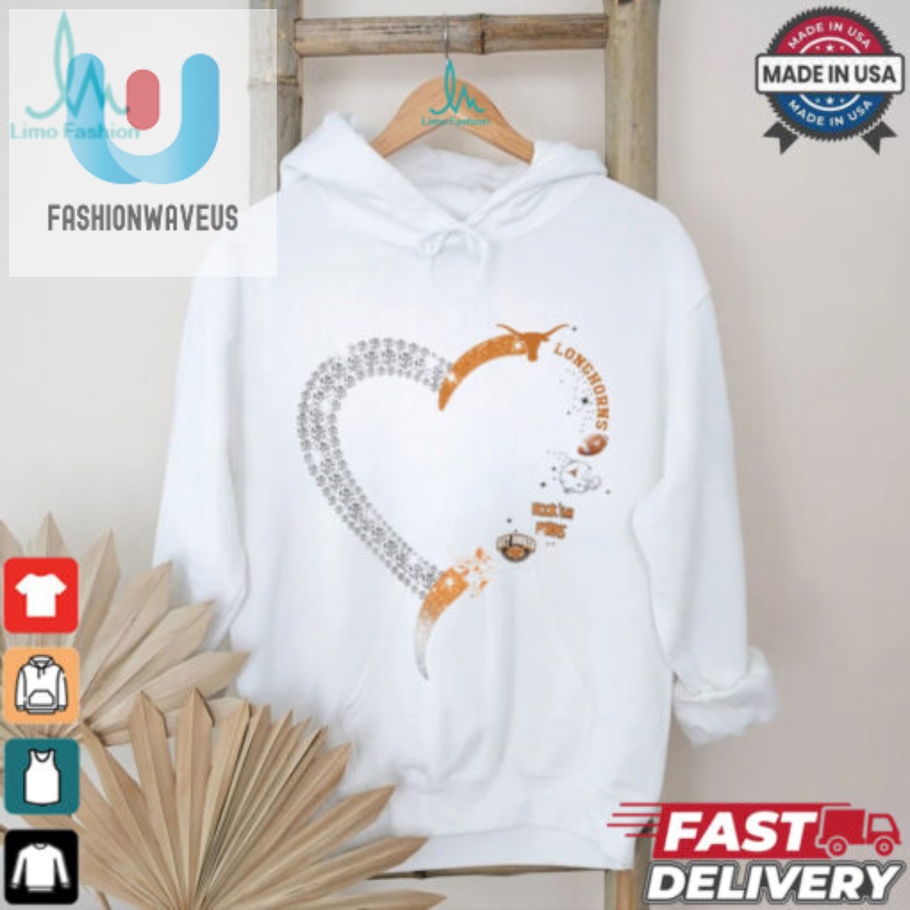 Get A Heart Longhorns Shirt Love Laughs Guaranteed fashionwaveus 1