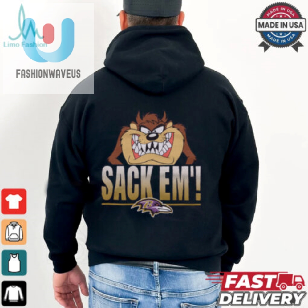 Get Sacked In Style Looney Tunes Taz Ravens Shirt