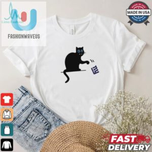 Purrfectly Funny Panthers Black Cat Vs Giants Logo Tee fashionwaveus 1 2