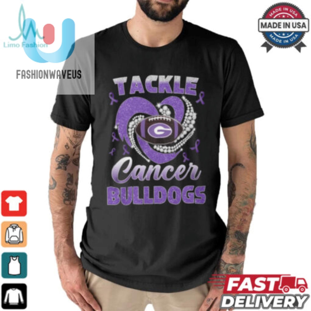 Laugh  Fight Bulldogs Tackle Cancer Tee