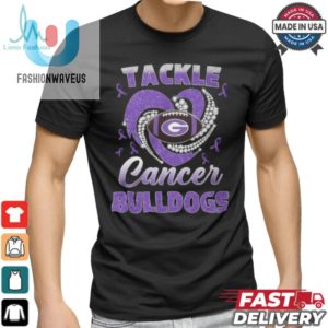 Laugh Fight Bulldogs Tackle Cancer Tee fashionwaveus 1 2