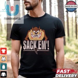 Get Sacked With Style Taz X Falcons Funny Tee fashionwaveus 1 3