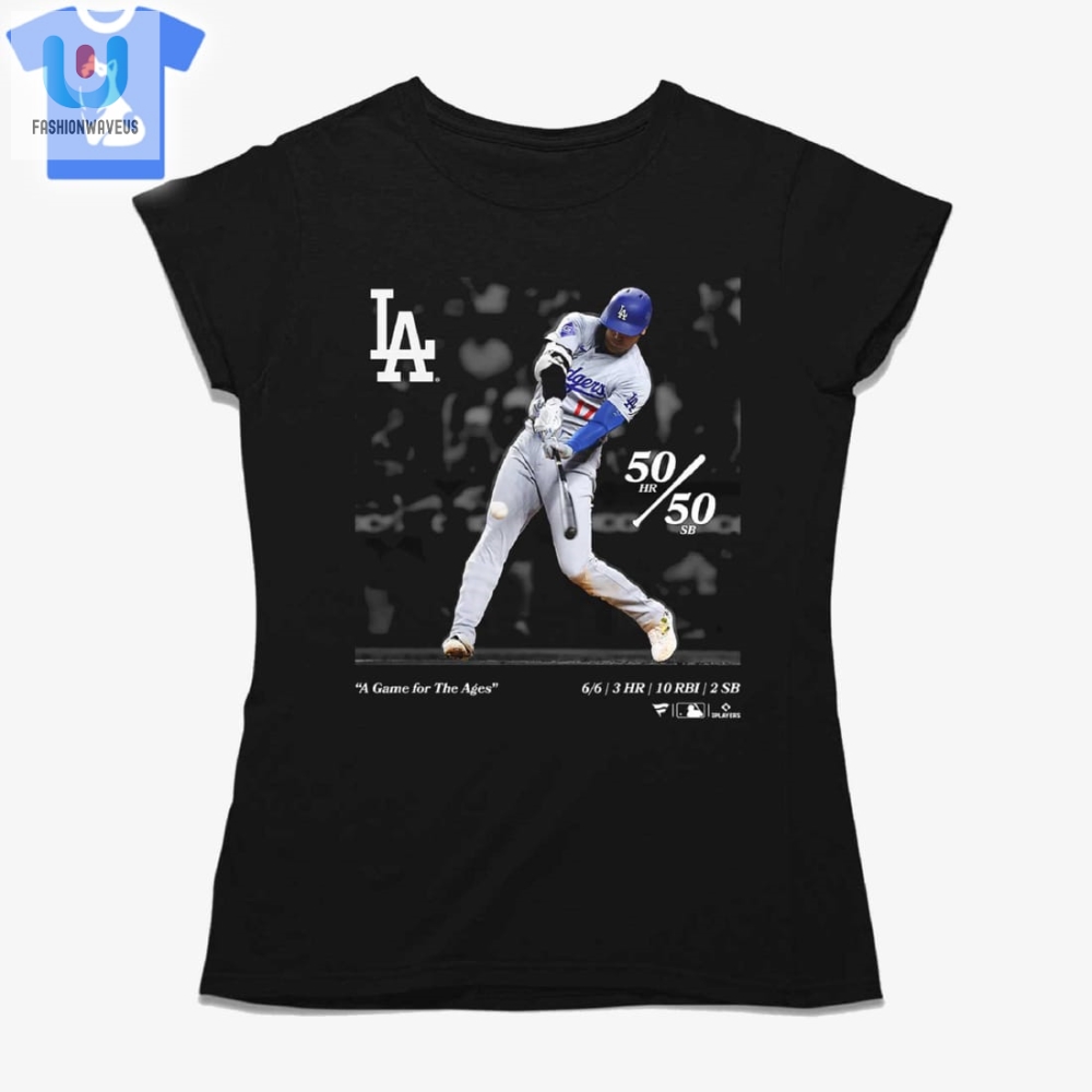 Score Big Ohtani Dodger Tee  Homerun Humor Galore