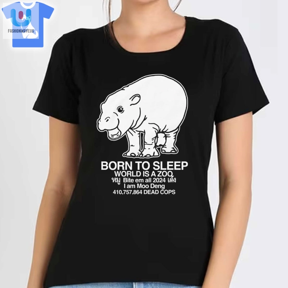 Get Laughs  Zzzs With The Unique Moo Deng Sleep Shirt