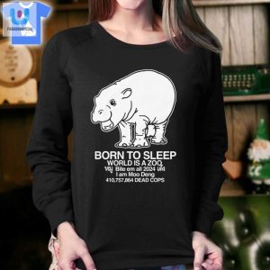 Get Laughs Zzzs With The Unique Moo Deng Sleep Shirt fashionwaveus 1 3