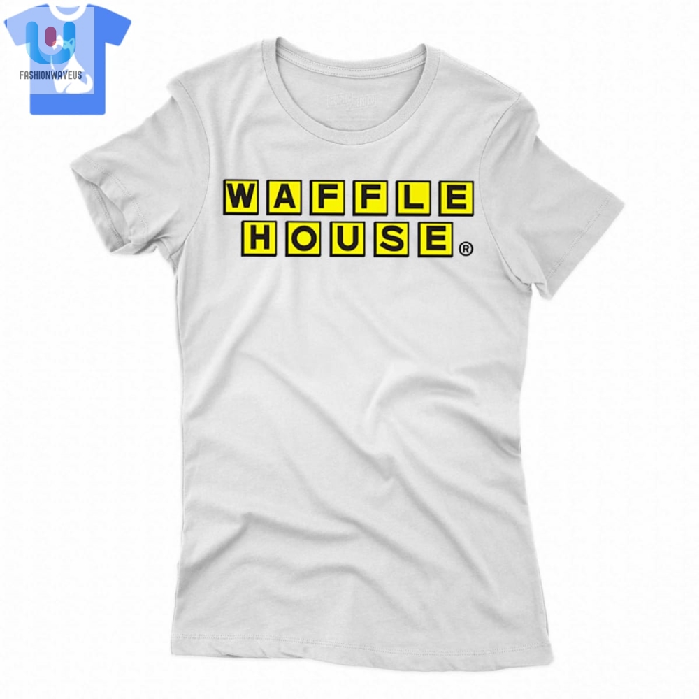 Get Laughs  Style In A Harris Walz Waffle House Shirt