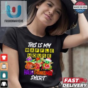 Funny Baby Yoda Hallothanksmas Waffle House Shirt fashionwaveus 1 1