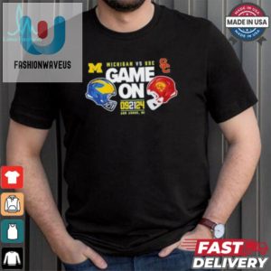 Outrun A Trojan Michigan Vs. Usc Showdown Tee fashionwaveus 1 4