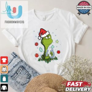 Funny Grinch Face Round Neck Tshirt Unique Xmas Tee fashionwaveus 1 1