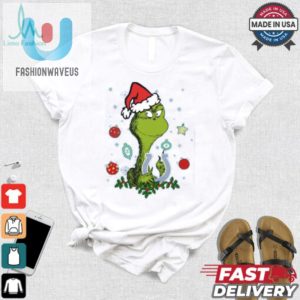 Funny Grinch Face Round Neck Tshirt Unique Xmas Tee fashionwaveus 1 3