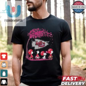 Cheer For Chiefs Laugh In Pink 2024 Peanuts Shirt Sale fashionwaveus 1 3