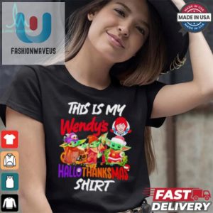 Funny Baby Yoda Wendys Hallothanksmas Shirt Unique Festive fashionwaveus 1 1