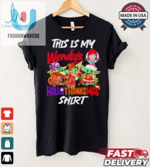 Funny Baby Yoda Wendys Hallothanksmas Shirt Unique Festive fashionwaveus 1 2