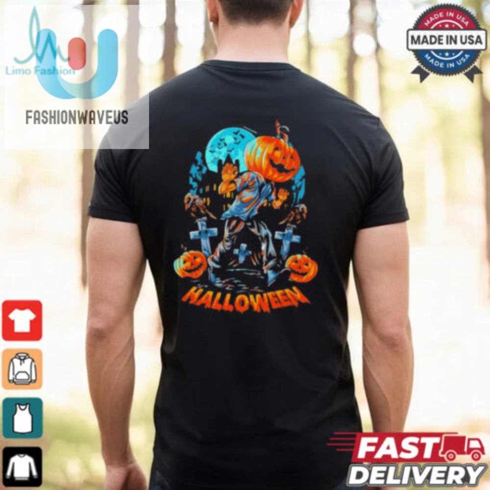 Unleash Laughter Unique Pumpkin Head Shirt For Halloween