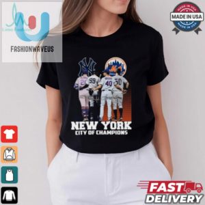 New York City Of Champions New York Yankees And New York Mets Signatures 2024 T Shirt fashionwaveus 1 2