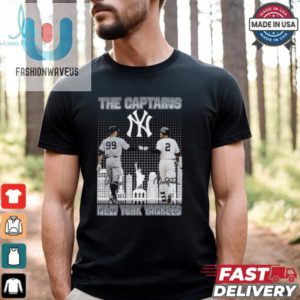 The Captains New York Yankees Aaron James Judge And Derek Jeter Signatures Skyline 2024 T Shirt fashionwaveus 1 3