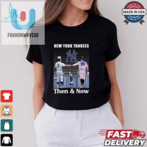 New York Yankees Then Now Mickey Mantle And Aaron Judge Signatures 2024 T Shirt fashionwaveus 1 2