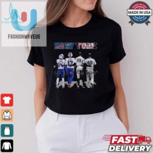 New York City Sports Buffalo Bills And New York Yankees Diggs Allen Aaron Judge And Anthony Rizzo Signatures 2024 T Shirt fashionwaveus 1 2