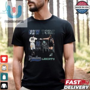 Aaron Judge New York Yankees X Sabrina Ionescu New York Liberty Signatures 2024 T Shirt Black fashionwaveus 1 3