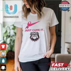 Georgia Bulldogs Just Cure It 2024 T Shirt White fashionwaveus 1 1