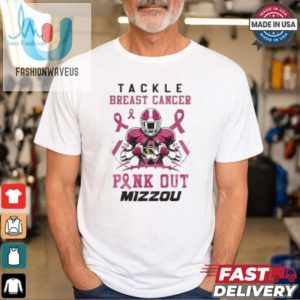 Missouri Tigers Tackle Breast Cancer Pink Out 2024 T Shirt White fashionwaveus 1 3