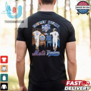 Subway Series Derek Jeter New York Yankees X Mike Piazza New York Mets Signatures Shirt fashionwaveus 1 2